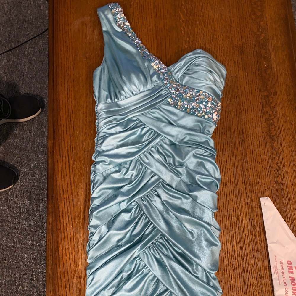 Blue homecoming dress